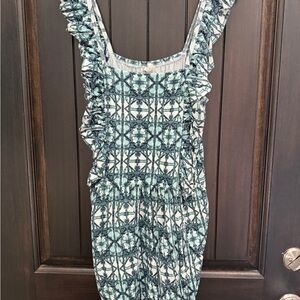 Kate Quinn Teal Patterned Kids Bodysuit